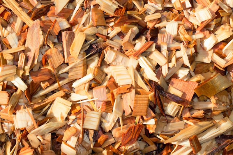 Cedar Mulch Spreading