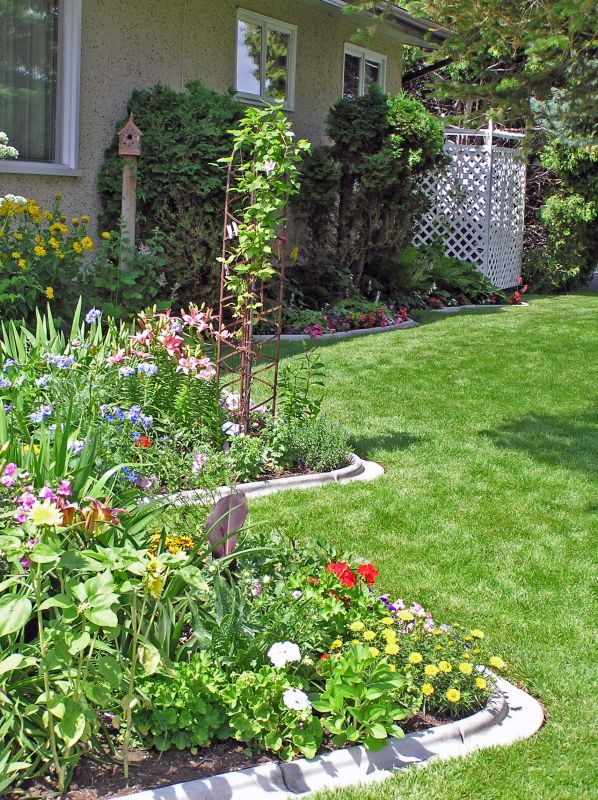 Flowerbed Curbing Installation
