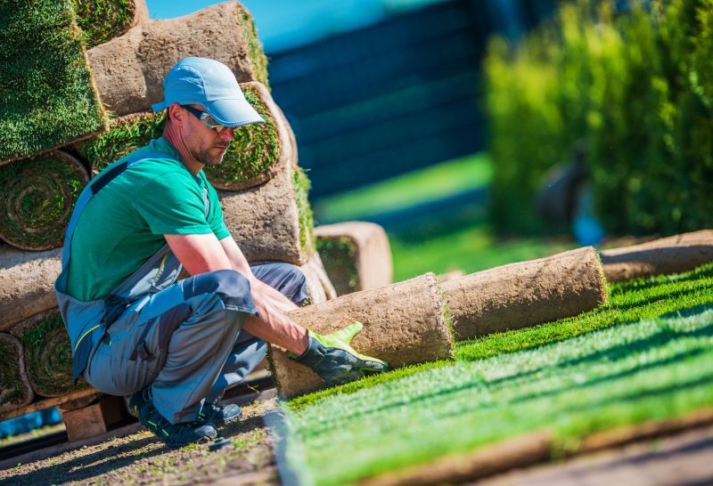 Golf Course Turf Installation detail