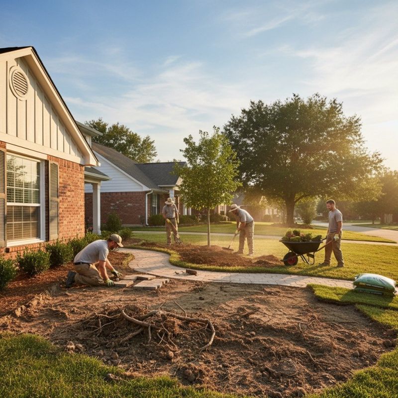 Yard Landscaping Service detail