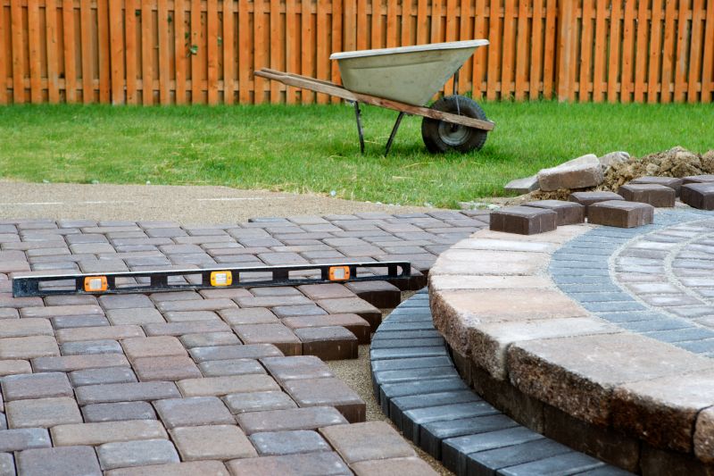 Paver Installation in Progress