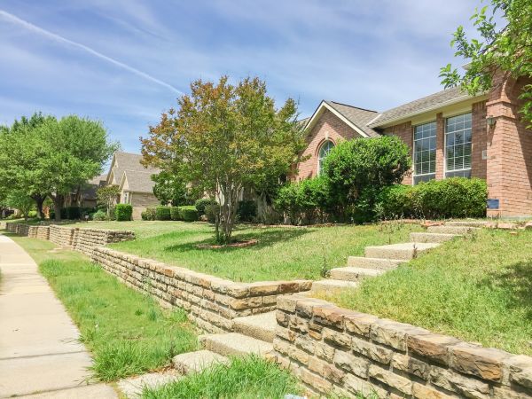 Sloped Yard Landscaping in Dubuque