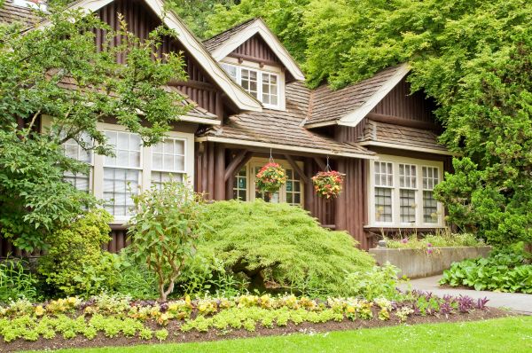 Log Home Landscaping in Dubuque