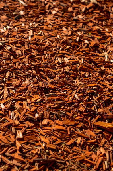 Cedar Mulch Spreading in Dubuque